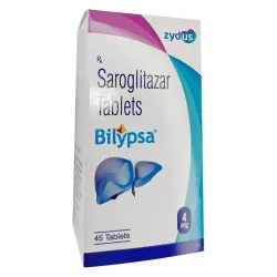 Сароглитазар Bilypsa :: Lipaglyn, Липаглин аналог :: 4мг таб. №45